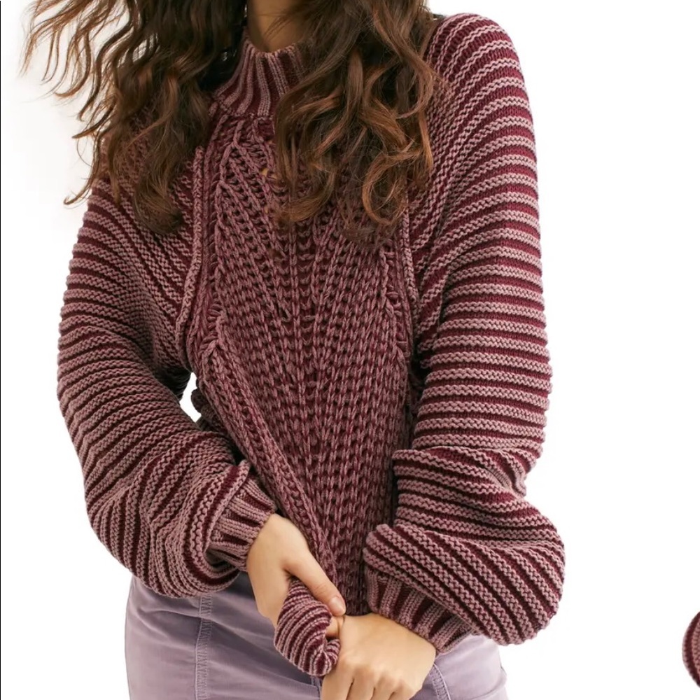 Free People Sweetheart Mock Neck Sweater